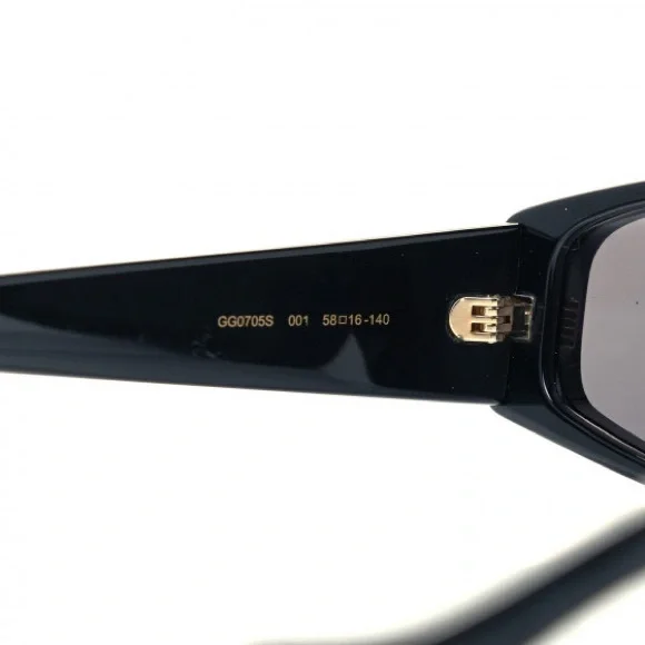 New Authentic GUCCI Acetate Sunglasses GG0705S 001 Black - Picture 8 of 13